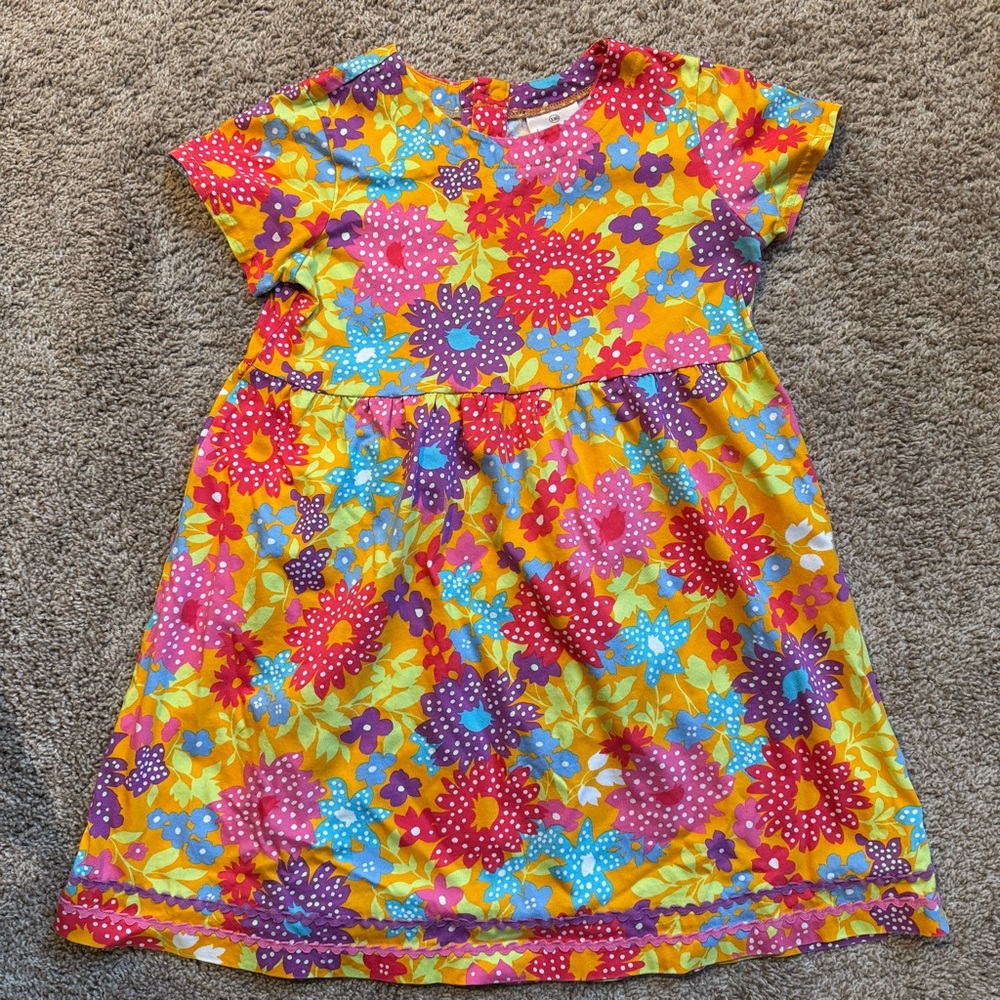 Hanna Andersson Colorful Floral Kids Dress
